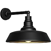 Franing 18" Large Gooseneck Barn Light - Outdoor Barn Light is Made of Durable, Rust-Resistant Materials for Long-Lasting use
