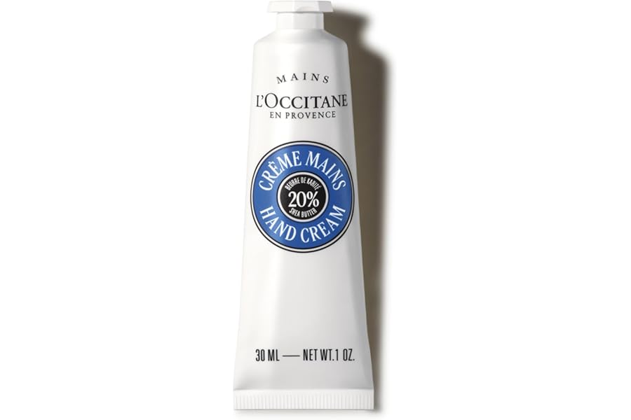 L'OCCITANE 20% Organic Shea Butter Hand Cream, Nourishes & Protects Dry Hands, Fast-Absorbing, Non-Greasy, Leaves Skin Moisturized & Soft, Vegan