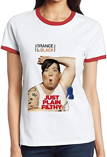 USWL Season-2-Character-Poster-Big-Boo-orange-is-the-new-black CONTRAST COLOR Women T-Shirt 100% Cotton Arts Crafts&amp;Sewing Clothing Shirts Female O Neck Red XX-Large