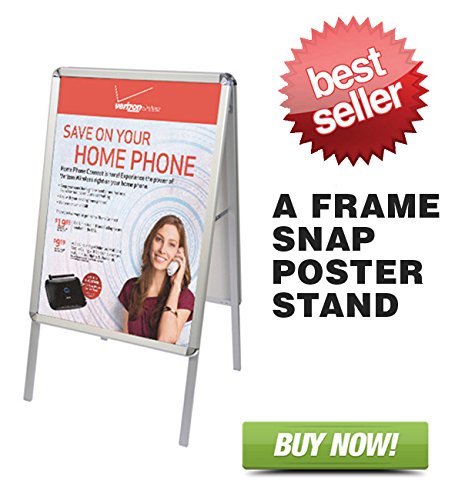 SignWorld Sidewalk A Frame Snap Poster Stand
