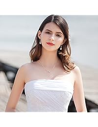 Shegrace - Collar de plata de ley 925 con colgante de flor de loto de 17.3 pulgadas