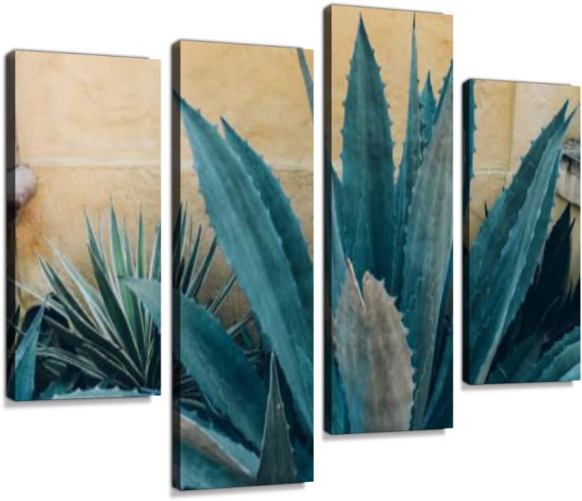 Paintings - Agave Tequila Canvas Wall Art Hanging Paintings Modern Artwork Abstract Picture Prints Home Decoration Gift Unique Designed Framed 4 panel