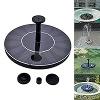 Mufuny Solar Power Fountain Pump, Solar Powered Bird Bath Free Standing Water Pump Floating Drifting Panel Pool Pond Garden Decoration