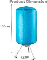 Vivo Technologies Portable 1000W Electric Clothes Dryer Indoor Home Dorms view 7