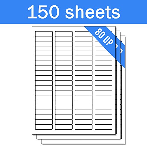OfficeSmartLabels Rectangular 1/2 x 1-3/4 Return Address Labels for Laser & Inkjet Printers, 0.5 x 1.75 Inch, 80 per Sheet, White, 12000 Labels, 150 Sheets - Thumbnail 2