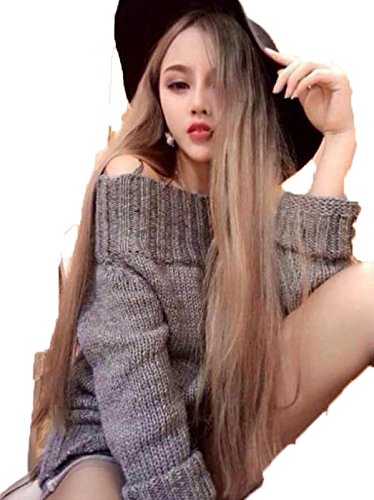 Amazon オフショルダー ニット ワンピース ワンピース チュニック