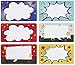 Name Stickers - 600-Count Superhero Name Tag Stickers, Assorted Comic Style Name Label Sticker, Ideal for Students, Classroom, Party, Visitor Passes, 6 Speech Bubble Designs, 3.5 x 2 Inches