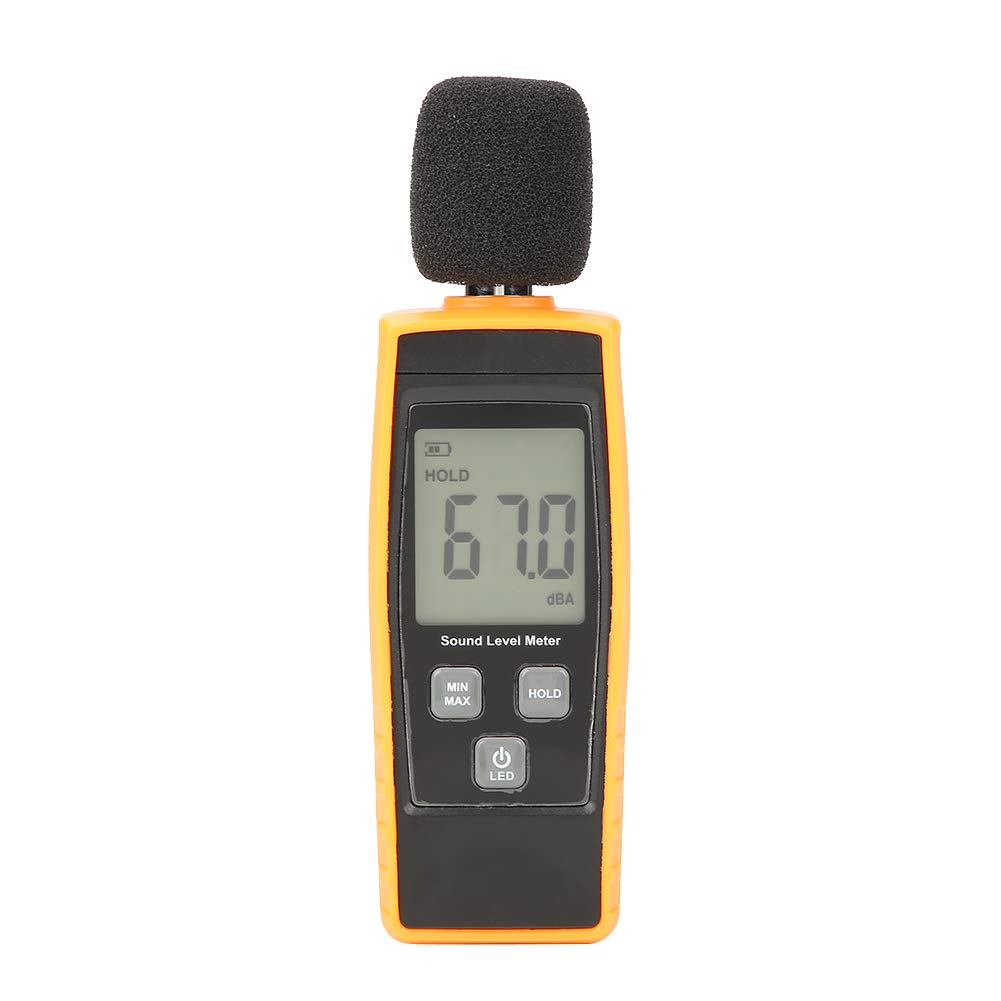 Sound Level Meter, GM1359 Digital LCD Environmental Noise Tester for Noise Pollution Monitoring, Home Theater Setup, Health and Safety Compliance, Vehicle Noise Testing