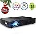 Projector 3500lumens Mini Portable DLP 3D Video Projector Max 300 '' Home Theater Projector Support 1080P HDMI WiFi Bluetooth USB VGA PS4 Great for Gaming Business Education Built-in Speaker&Battery