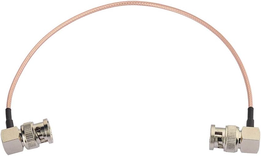 Eightwood SDI Cable BNC Male Right Angle to Male Right Angle 30cm RG179 Coax for BMCC Blackmagic BMPCC HD Video Camera Flexible CB Radio Antenna