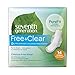 Seventh Generation Ultrathin Pads, Overnight with wings, Free & Clear, 14 count