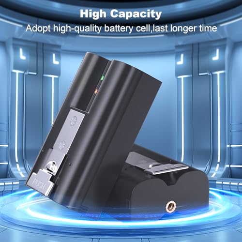 Replacement Rechargeable Battery for Ring, 2 Pack Lithium 6040mAh Batteries with Charger Station for Ring Video Doorbell 2/3/4/3plus, Spotlight Camera, Stick Up Cam Indooor and Outdoor