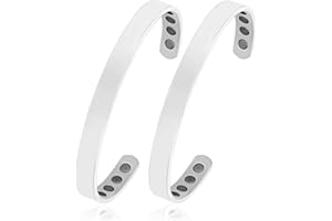 BioMag 2Pcs 99.99% Copper Bracelet for Women, Adjustable Magnetic Bracelets Bangle Cuff with 3500 Gauss Magnets, Jewelry Gift