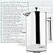 LINKYO Large Stainless Steel French Press Coffee Maker 1.5L, 50oz shiny