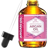 #1 TRUSTED Leven Rose Virgin Argan Oil - Pure Cold Pressed, 100% Organic for Hair Growth, Skin Serum, Face, Nails, Eczema, Acne - Best Moroccan Argan - 4 Oz