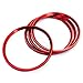 Tires Wheels Cartwheel Circle Cover Trim Suit 4 Pcs for A3 A4 A5 A6 A7 A8 Q3 Q5 Q7 S3 S4 S5 S6 S7 S8 Car Styling (red)