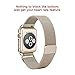ALNBO for Apple Watch Band 42mm Stainless Steel Mesh Magnetic Replacement Wrist Band with Metal Protective Case for iWatch Series 3 Series 2 Series 1