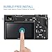 Glass Screen Protector for Sony Alpha A6000 A5000 A6300 NEX-7 NEX-3N NEX-5 NEX-6 NEX-6L, Mestron Tempered Glass Anti-Bubble Anti-scratch Anti-fingerprint Ultra-clear 9H Cover (3 Pack)