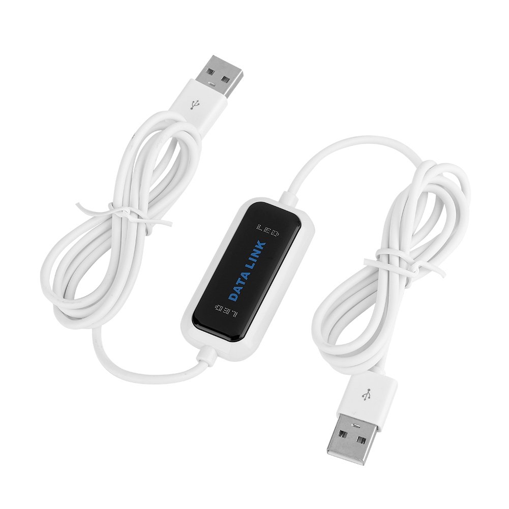 USB 2.0 Data Link Cable - High Speed PC to PC File Transfer Bridge for Direct Copy Between 2 Computers