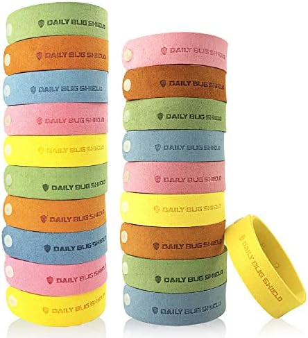 VART Mosquito Repellent Bracelet - 20pcs Insect & Bug Repellent Bands, 100% Natural & DEET-Free, Indoor Outdoor Protection