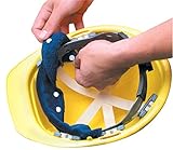 6PCK-Snap-On Hard Hat Sweatband - BEST SELLER - Beat the Heat - BLUE
