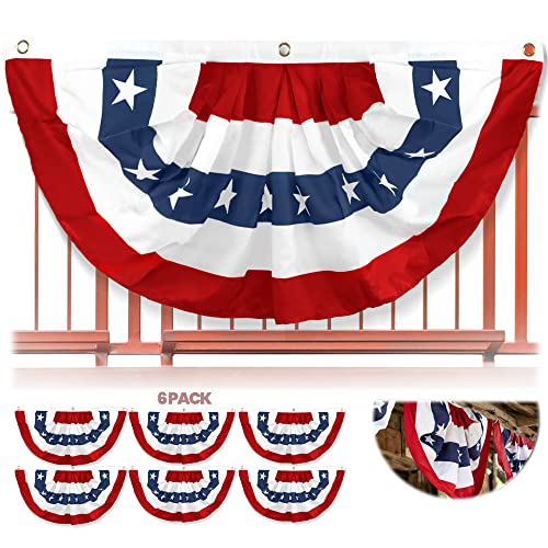 Anley US National Pleated Fan Flag