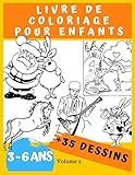 Livre de coloriage pour enfants 3-6 ans: Avec + de 35 Dessins à Colorier Un livre de Jeux et de Cr by Zuno Sila, Metta Karuna