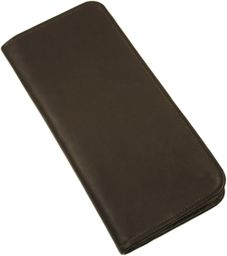  | Piel Leather Passport Ticket Holder, Saddle, One Size | Passport Covers