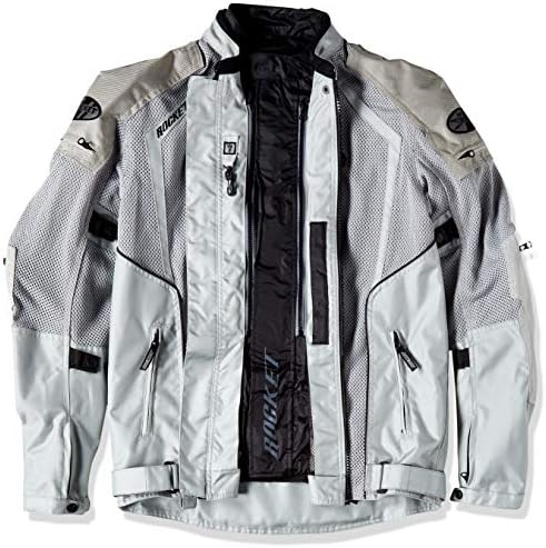 Amazon Com Joe Rocket Phoenix Ion Men S Mesh Motorcycle Jacket Silver Large Tall Automotive