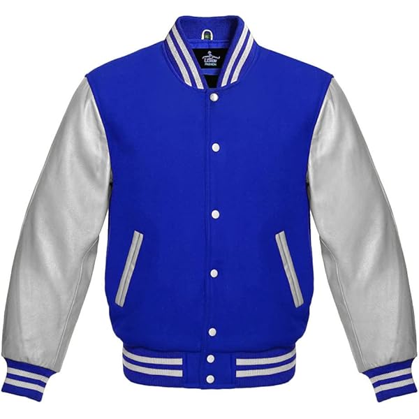 Men's Varsity Baseball Letterman Bomber Jacket Premium Wool