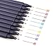 Miraclekoo Fineliner Color Pen Set, 0.4mm Colored Fine Liner Sketch Drawing Pen, Pack of 10 Assorted Colors