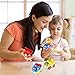 ShinePick Pull Back Cars, Toy Cars for Toddlers, Push and Go Vehicles Toys Friction Powered Car Toys Christmas Birthday Gift for 1, 2, 3 Years Old Boys and Girls (6 Pcs)