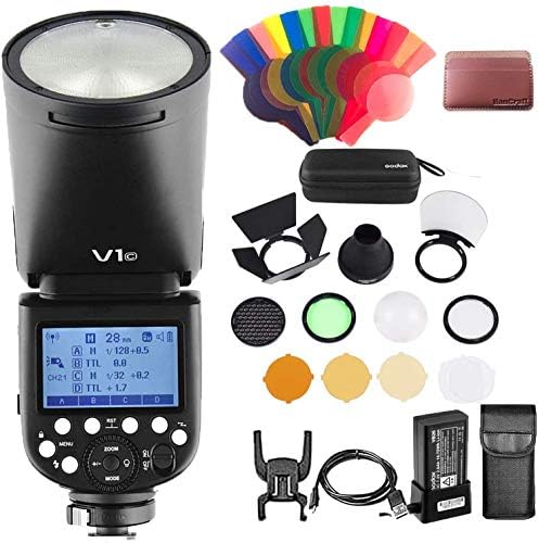 thumbnail image 2 of Godox V1-C Round Head Flash For Canon – TTL HSS Speedlite With Case 2 of 5