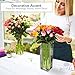 Royal Imports Flower Glass Vase Decorative Centerpiece for Home or Wedding - Tall Rectangle Shape, 14