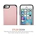 Trianium iPhone SE Case, [Protak Series] Ultra Protective Cases for Apple iPhone SE (2016) & iPhone 5S 5 [Rose Gold] Dual Layer + Shock-Absorbing Hard Bumper Cover