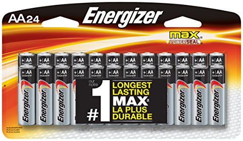 24-Pack Energizer Max AA Batteries – Alkaline, Long Lasting – 1.5V