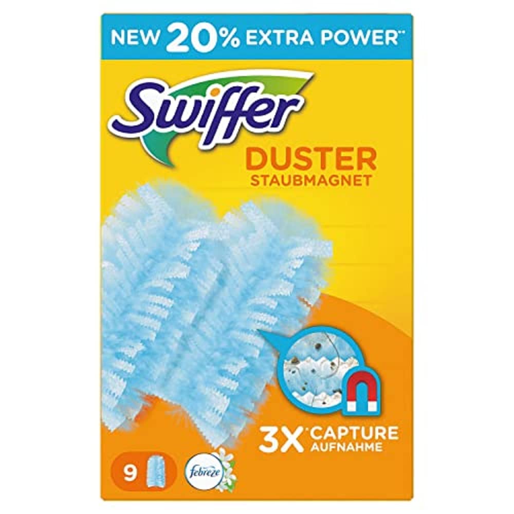 Swiffer Dust Dusters with Febreze Fresh Morning Dew Scent – 9 Refills