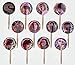 Party Over Here Stranger Things Cupcake Picks Double-Sided Images Cake Topper -12, Eleven Mike Dustin Lucas Will Steve Nancy Jonathon Joyce Jim Billy Max