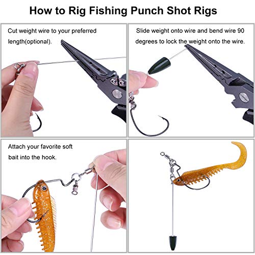 PLUSINNO Fishing Accessories Kit, 10/212/263Pcs Fishing Tackle Kit with