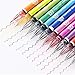 Happlee 12 Colors Gel Pen Set 0.5MM Tip Fine Point Pens for Coloring Books Bullet Journal Crafting Note Taking Drawing, 12-Count
