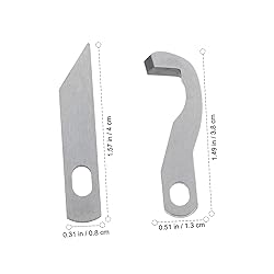 DOITOOL 2pcs Overlock Blades for Serger Sewing
