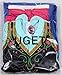 Uget Girls Frozen Snow Romance Long-sleeved Snowflake Snow Princess Dress Blue-8 Years