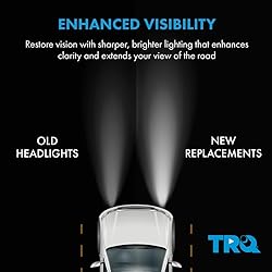 TRQ 2 Piece Headlight Assembly Set Driver