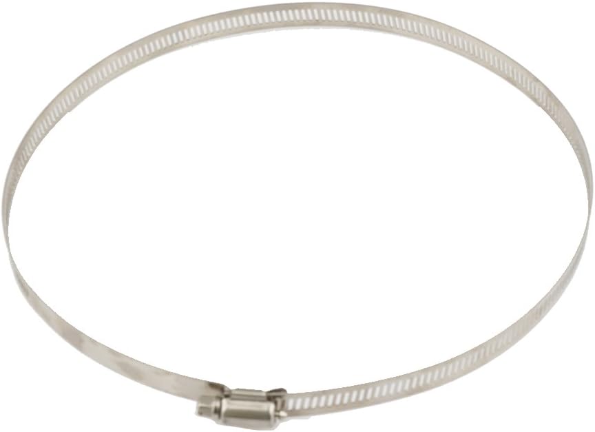 5 Pcs 7.8 inch/200mm Stainless Hoop Steel Hose Clips Duct Clamps Adjustable Worm Drive Hose Clamp for Inline Duct Fan Hydroponic Duct Hoop - Image 5