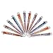 12 Pieces Multicolor Ballpoint Pens 6-in-1 Retractable Ballpoint Pens 6 Color 0.5 mm Shuttle Pens for Office School Supplies Students Children