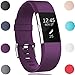 GEAK Bands for Fitbit Charge 2, Adjustable Sports Wrist Bands for Fitbit Charge 2, Small Plum