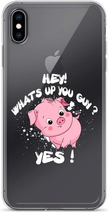 iPhone X/XS Pure Clear Case Crystal Clear Cases Cover Hey Up You Guys Transparent