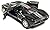 Set of 4: 5" 2006 Ford GT Sport Car 1:36 Scale (Black/Red/White/Yellow)