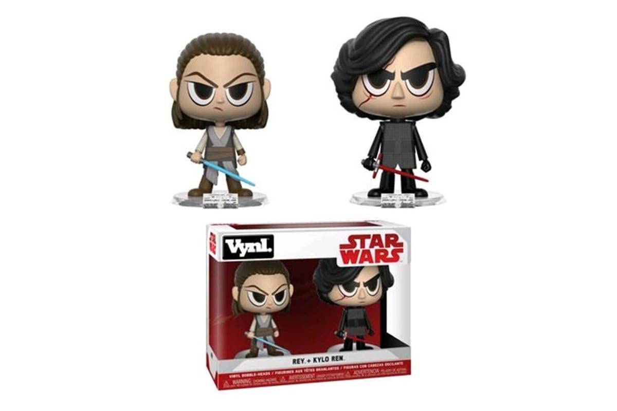 Funko VYNL 4 Inch 2-Pack: Star Wars: Rey & Kylo (The Force Awakens)
