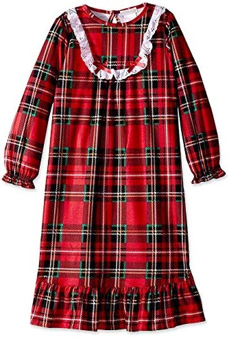 Little Girls' Traditional Holiday Plaid Nightgown